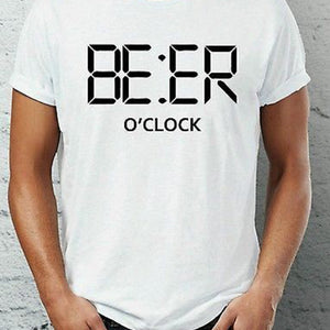 BEER O CLOCK HALF SLEEVES T-SHIRT