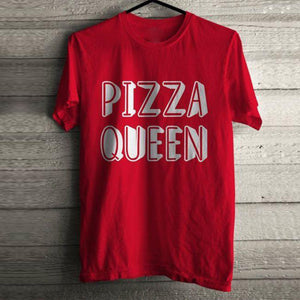 PIZZA QUEEN HALF-SLEEVES TSHIRT